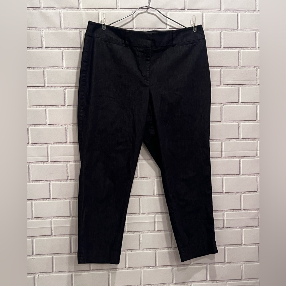 ANNE TAYLOR women blue curvy petite cottagecore capris/size 10P